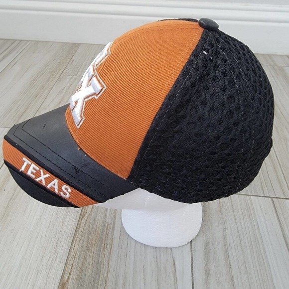 Lot of 2 Texas Longhorns Baseball Cap Hat NCAA Wool Polyester Orange Black - Picture 14 of 16
